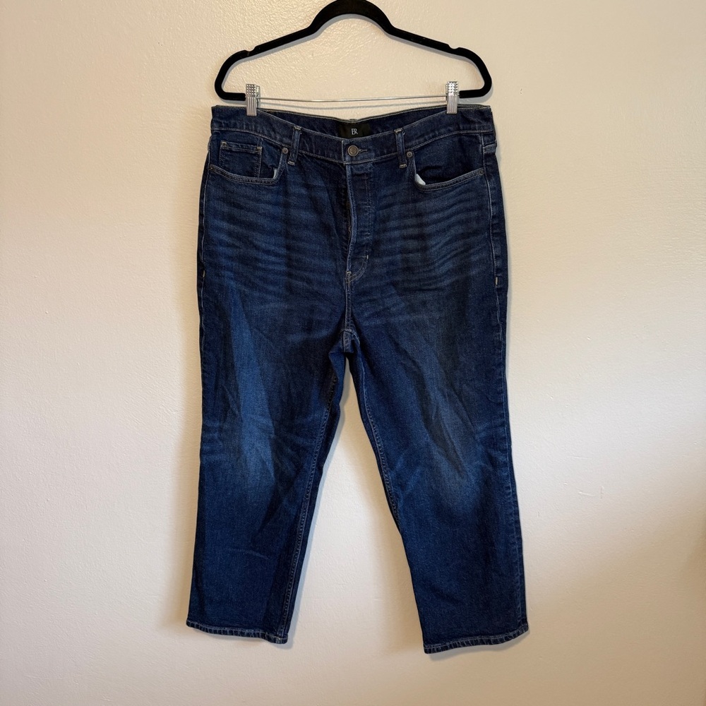 Banana Republic Women's Mid Rise Jeans Button Fly Loose Stovepipe New Sz 34